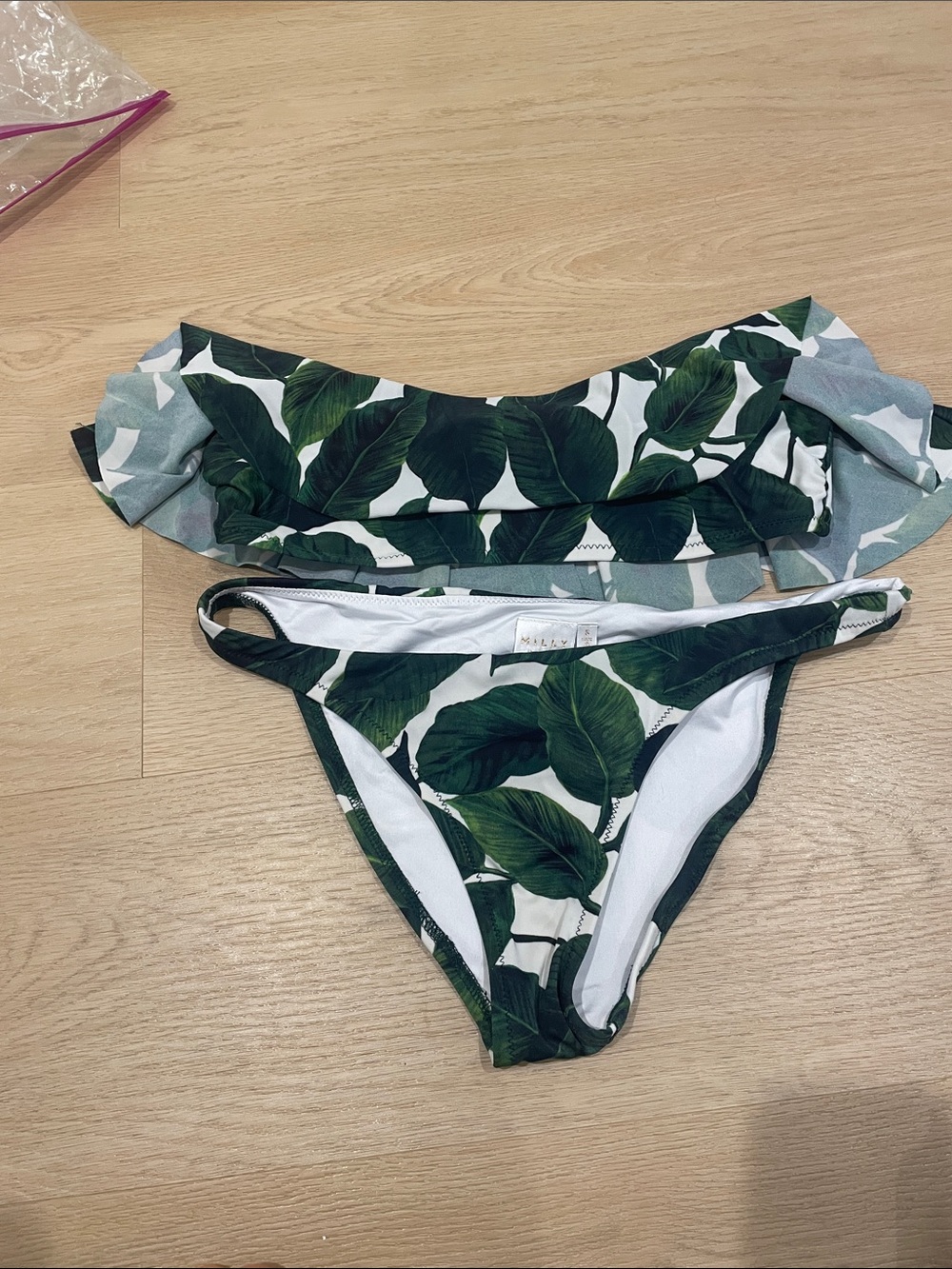 Milly Green Tropical Leaf Bikini Set